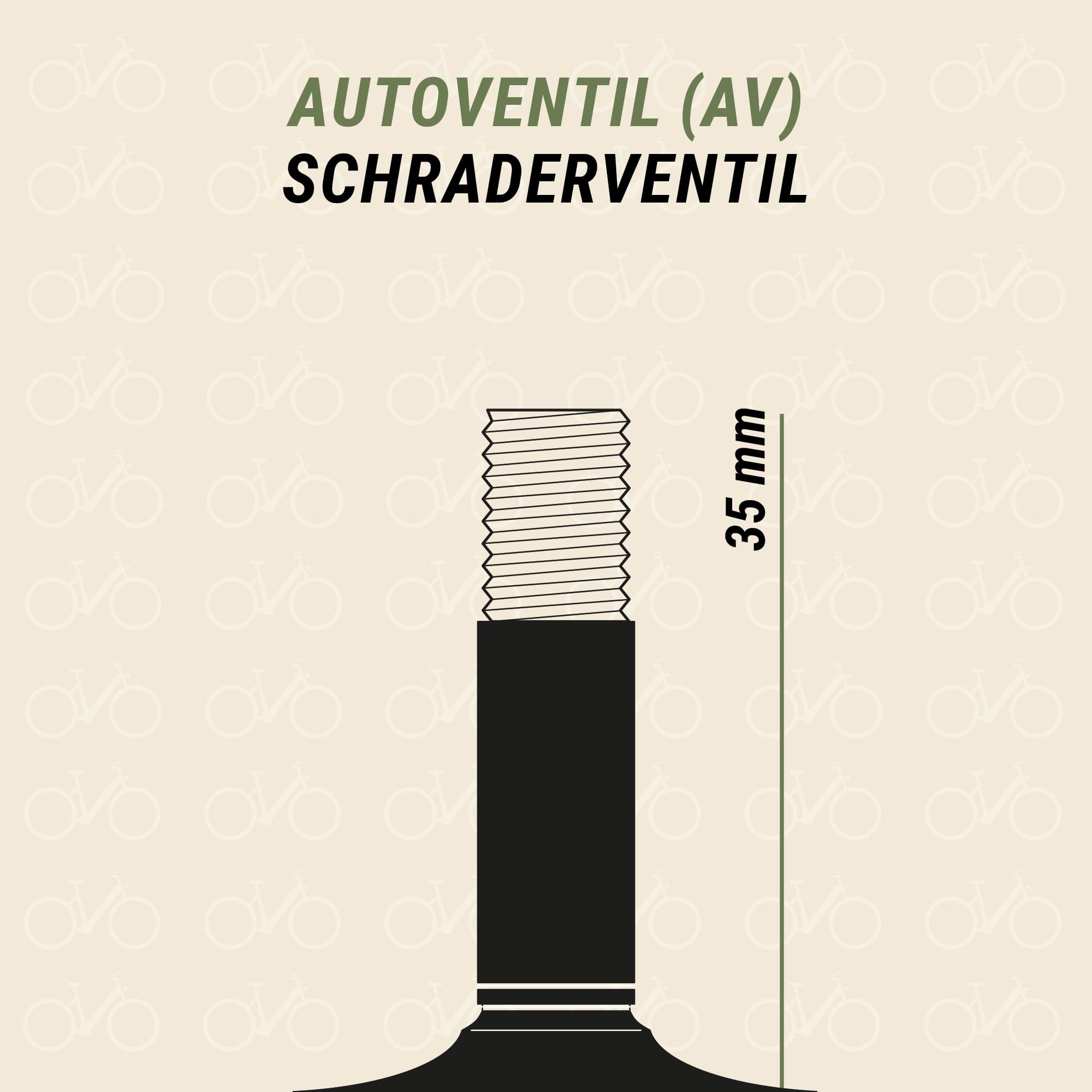 Prophete Bicycle Inner Tube 20 Inch Car Valve ETRTO 47-406 50-406 54-406 57-406 Suitable for 20 x 1.75 Inches to 20 x 2.125 Inches