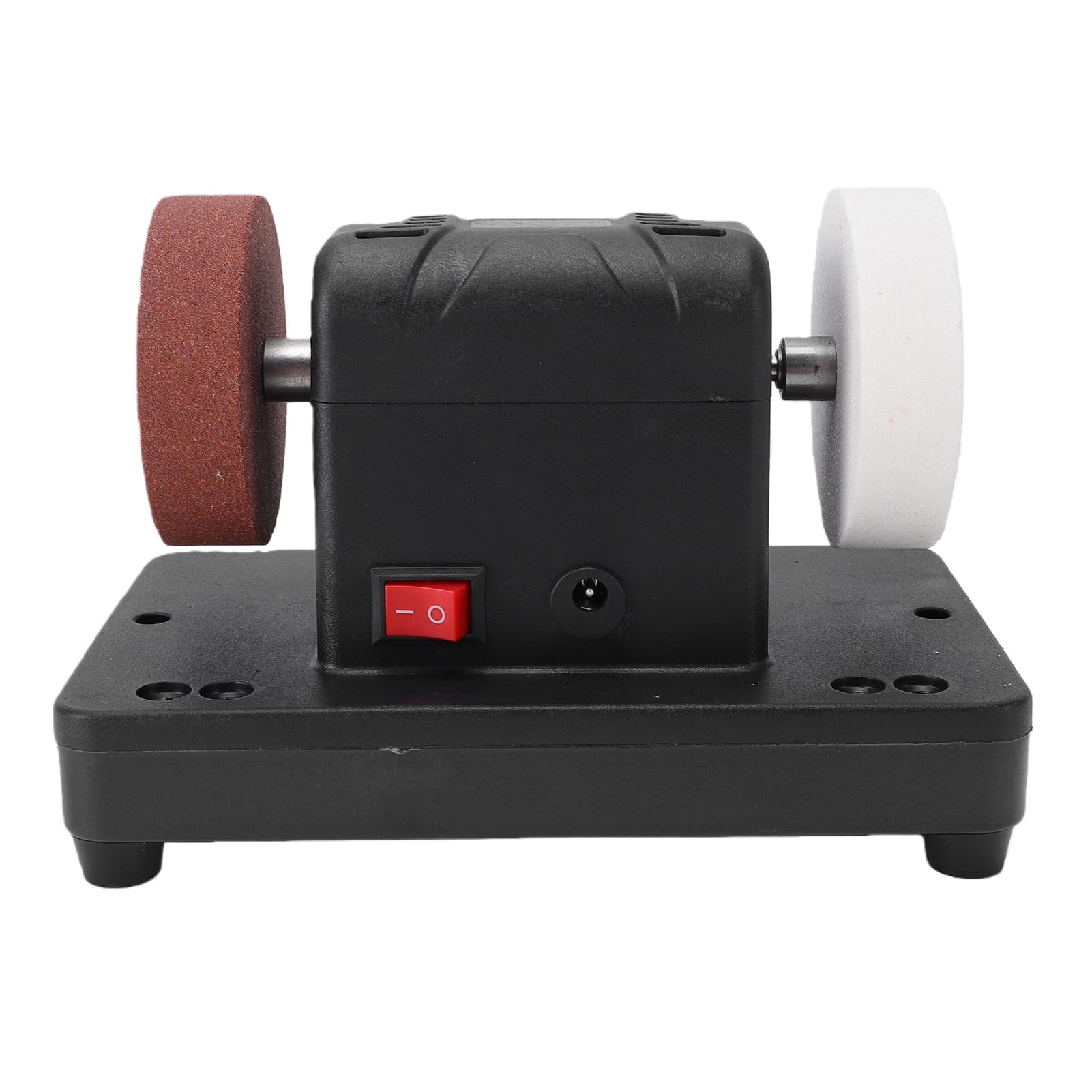 Jeffergarden Mini Amoladora de Banco de 3 Pulgadas, Velocidad Variable 2000-6000RPM, Amoladora de Banco Inalámbrica con Doble Rueda de Esmeril y Amortiguación Mejorada para Batería 48-11-1835