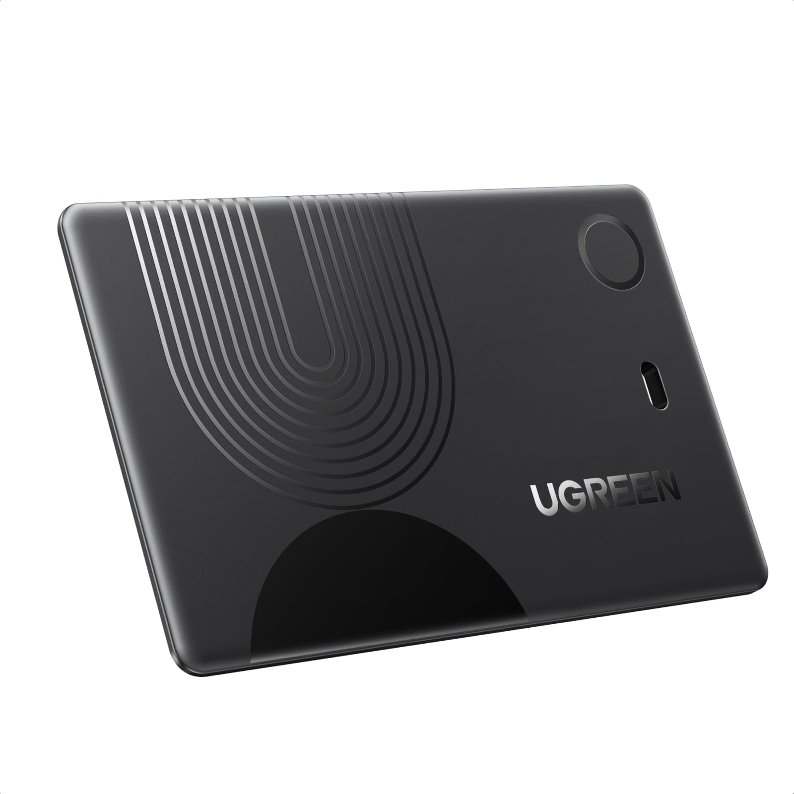 UGREEN FineTrack Slim Finder Tag Tracker Ricarica Senza Fili Localizzatore Bluetooth Compatibile con Apple Find My (Solo iOS) Ultra Sottile 1,7 mm Localizzatore Impermeabile IP68 per Portafoglio
