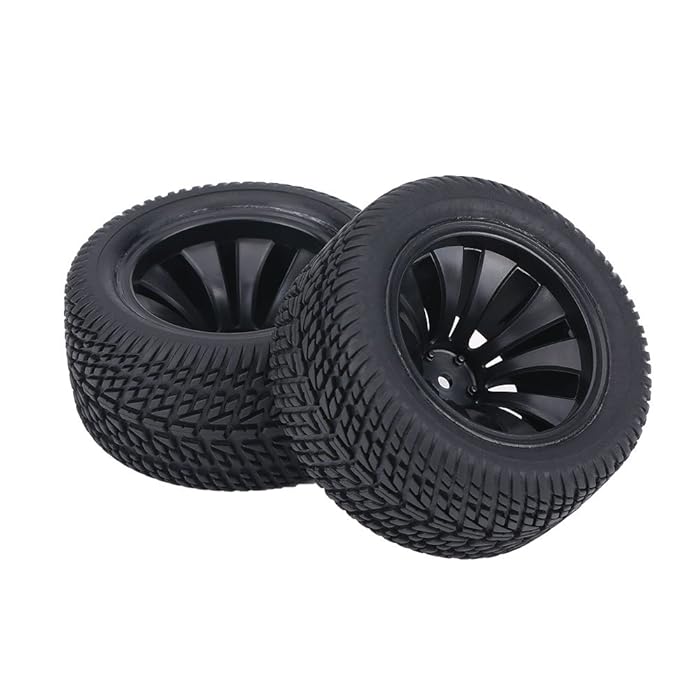 Buy DEWIN 2pcs 90mm RC 112 Car Tires Rubber Tyre Tire & Plastic Hubs