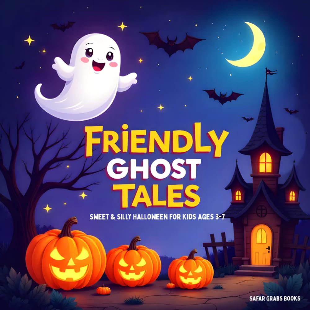 Friendly Ghost Tales: Sweet & Silly Halloween Stories for Kids Ages 3–7 Bedtime Adventures with Ghosts, Giggles, and Not-So-Spooky Fun
