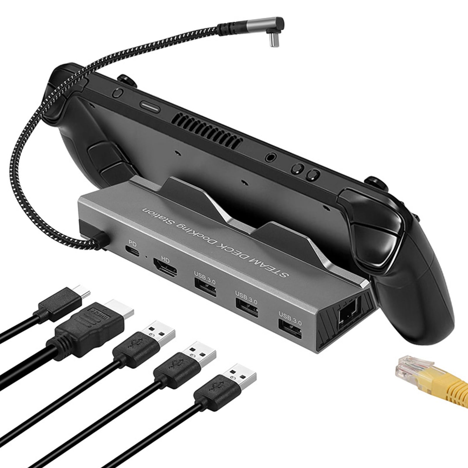 Amazon.co.jp: 6-in-1 ドッキングステーション USB3.0 ハブ 5Gbps 