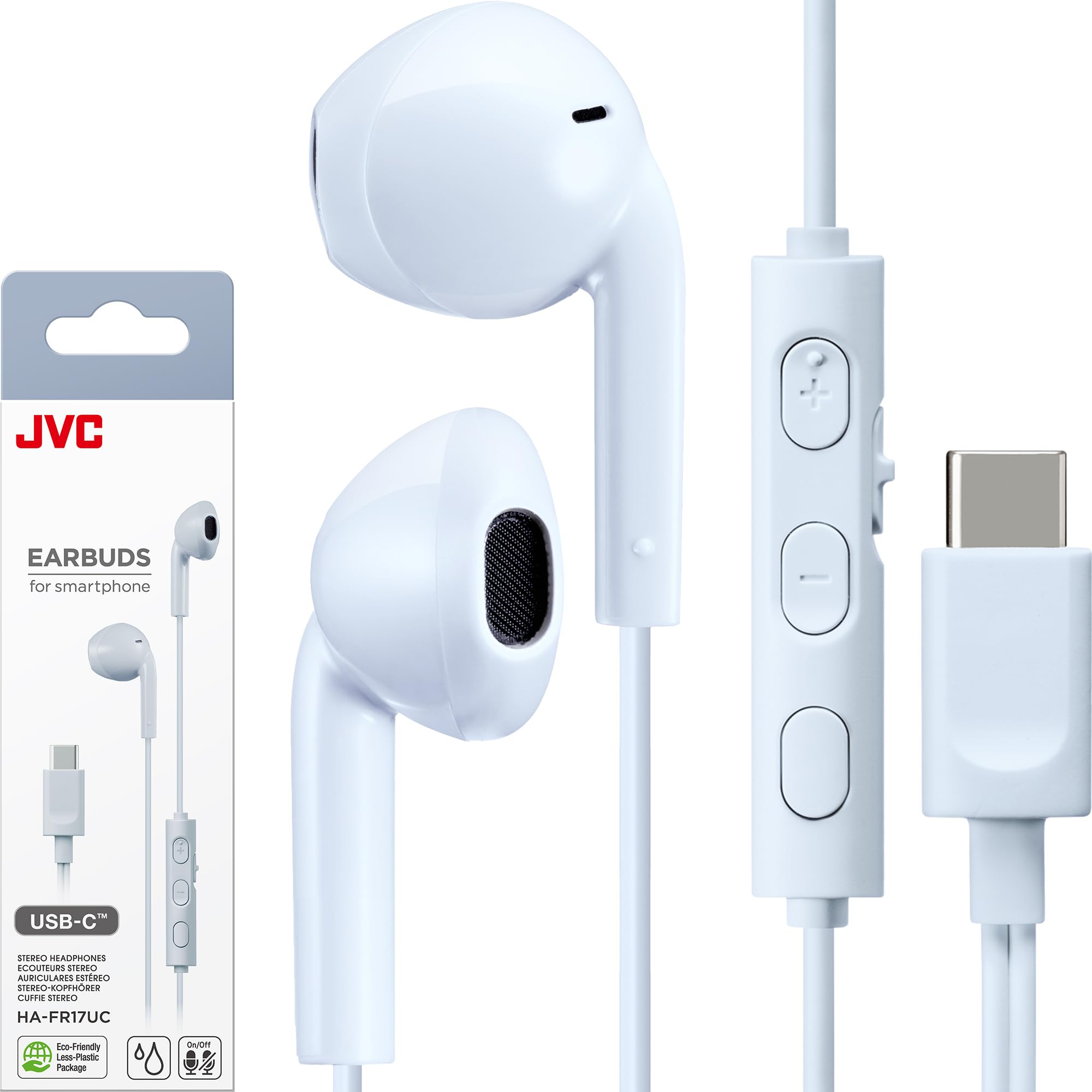 Amazon.com: JVC USB-C Wired Earbuds Headphones, Delay-Free for