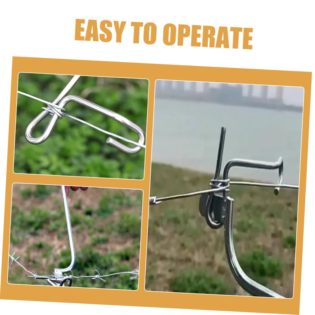 YARNOW 3 Set Strumenti Per La Riparazione Di Recinzioni Attrezzo Per Riparare Recinzioni Stringitore Per Recinzioni Metalliche S Ganci Per Appendere Il Filo Utensili Attrezzi 10 Pezzi * 3