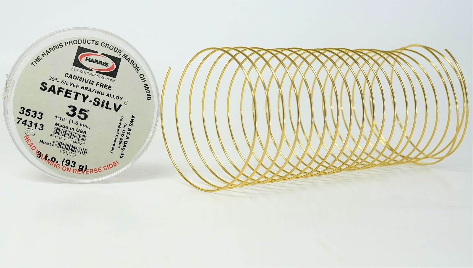 Replacement for 74313 Harris Safety-Silv 35 35% Silver Solder Brazing Alloy 3 Troy Ounce