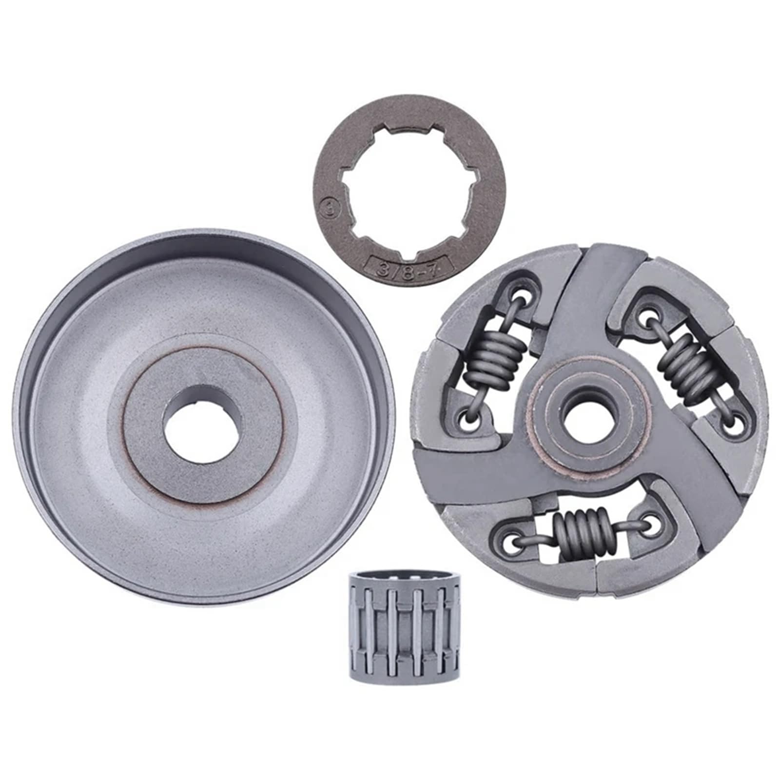 Osłona zębatki silnika Zestaw łożysk zębatki bębna sprzęgła 3/8-7T pasuje do piły łańcuchowej Husqvarna 3120 394XP 395XP 3120XP Jonsered 2094 2095