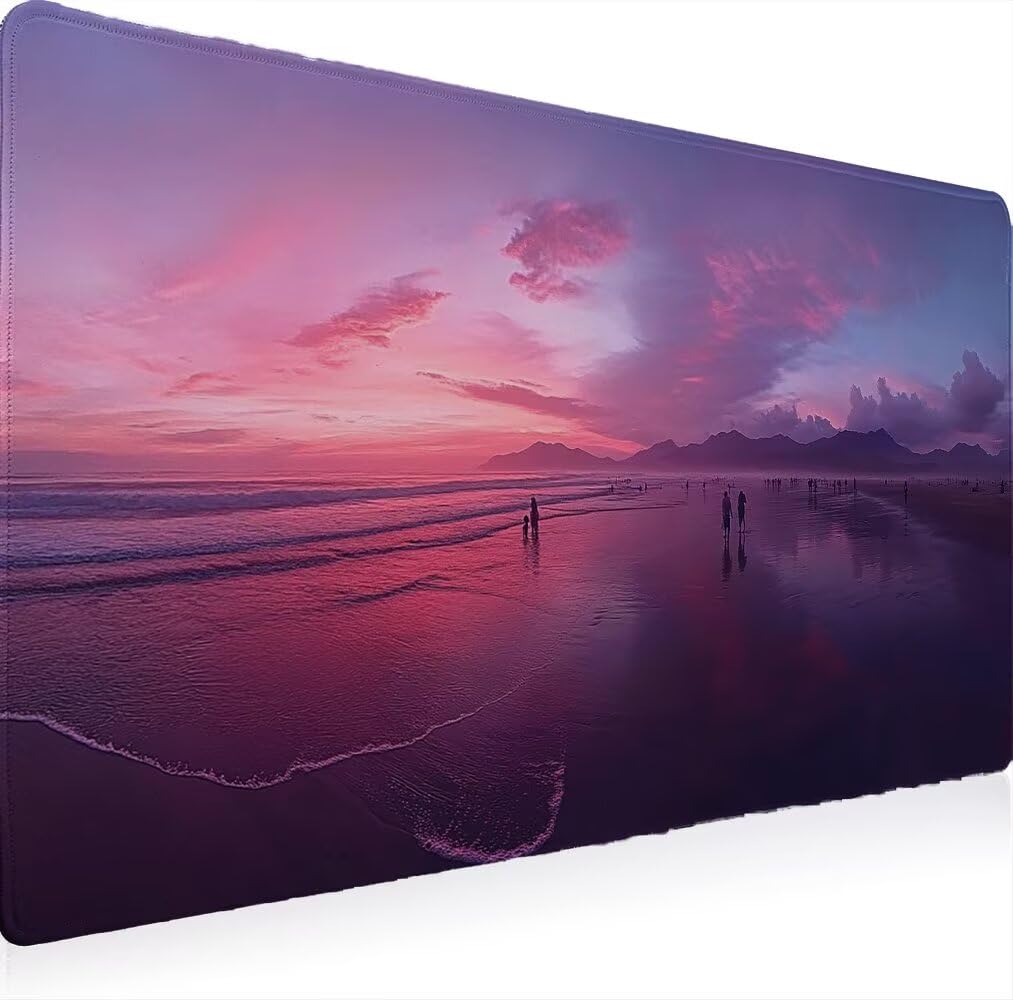 Podkładka pod mysz, podkładka pod mysz XXL 1200 x 600 podkładka pod mysz dla graczy, wodoodporna gumowa podstawa, duża podkładka pod mysz do gier na biurko zszyte krawędzie wodoodporna antypoślizgowa