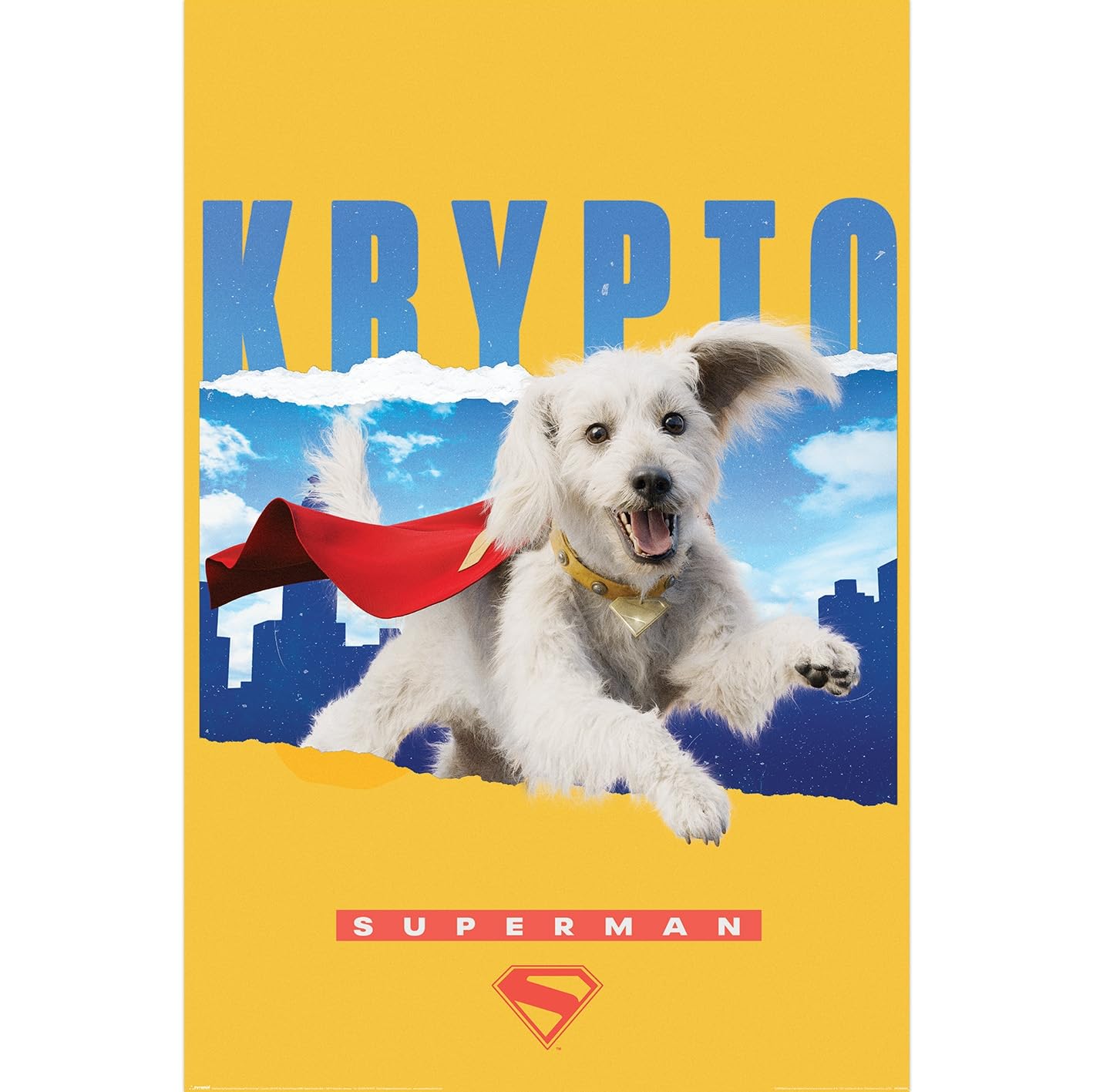 Pyramid International Official Maxi Poster – Superman (Krypto) | Decorative Wall Art | 61cm x 91.5cm Poster for Bedrooms, Dorms & Fans