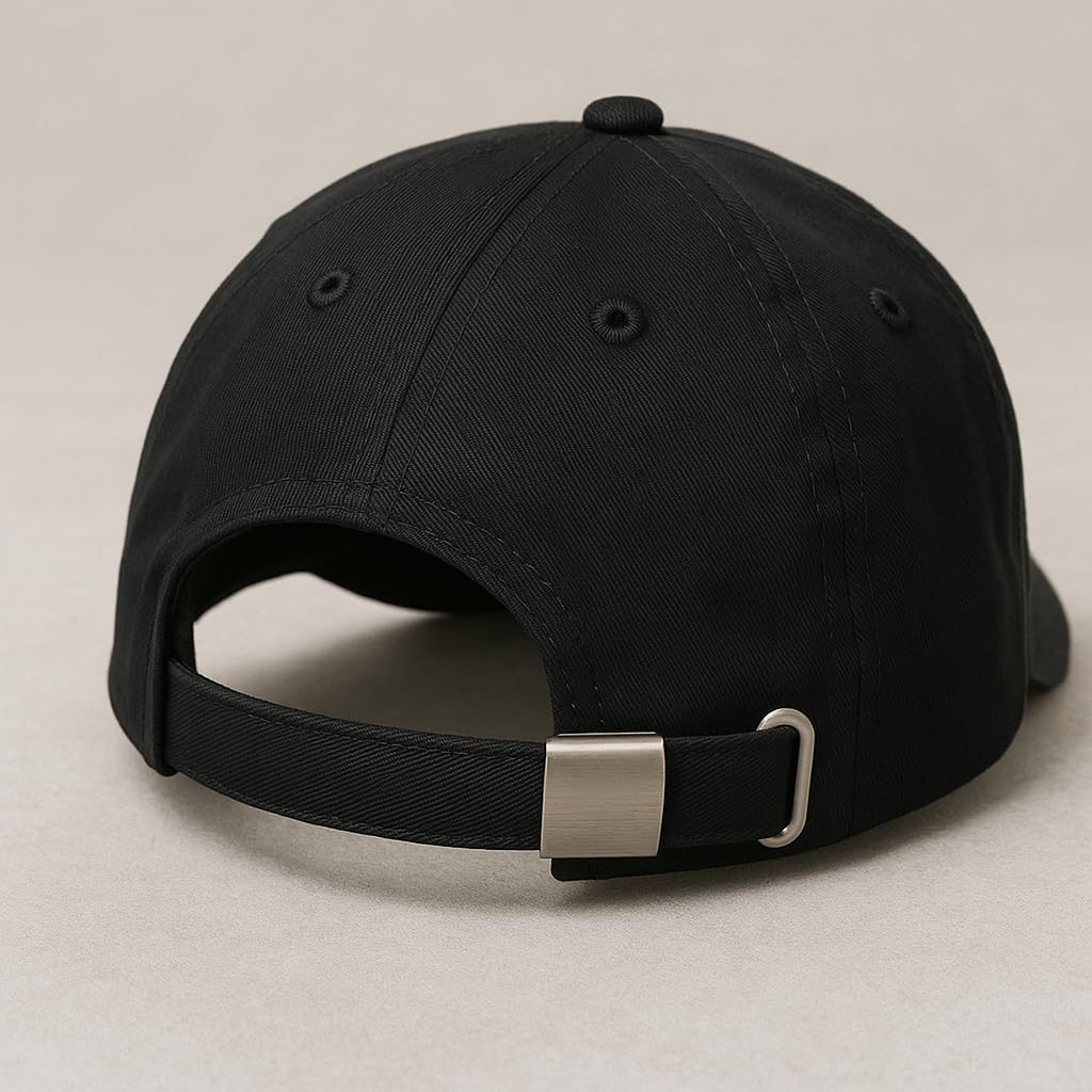Amazon Brand - Anarva Unisex Cotton Baseball Cap Combo Pack of 2 - Red, Black Color - Image 3 thumbnail