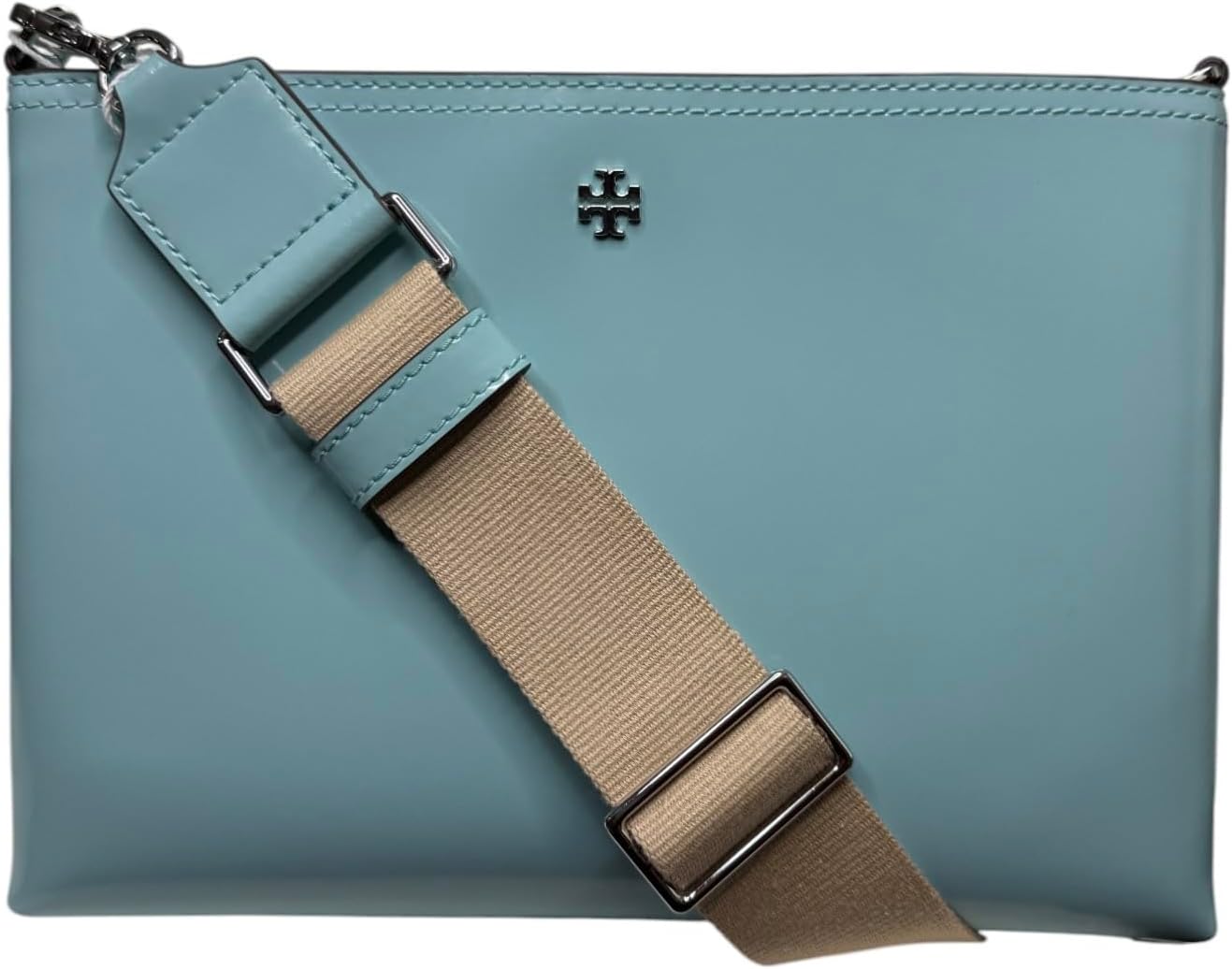 Tory Burch Womens 148314 Blake Swingpack Pebbled Leather Crossbody Shoulder Bag,