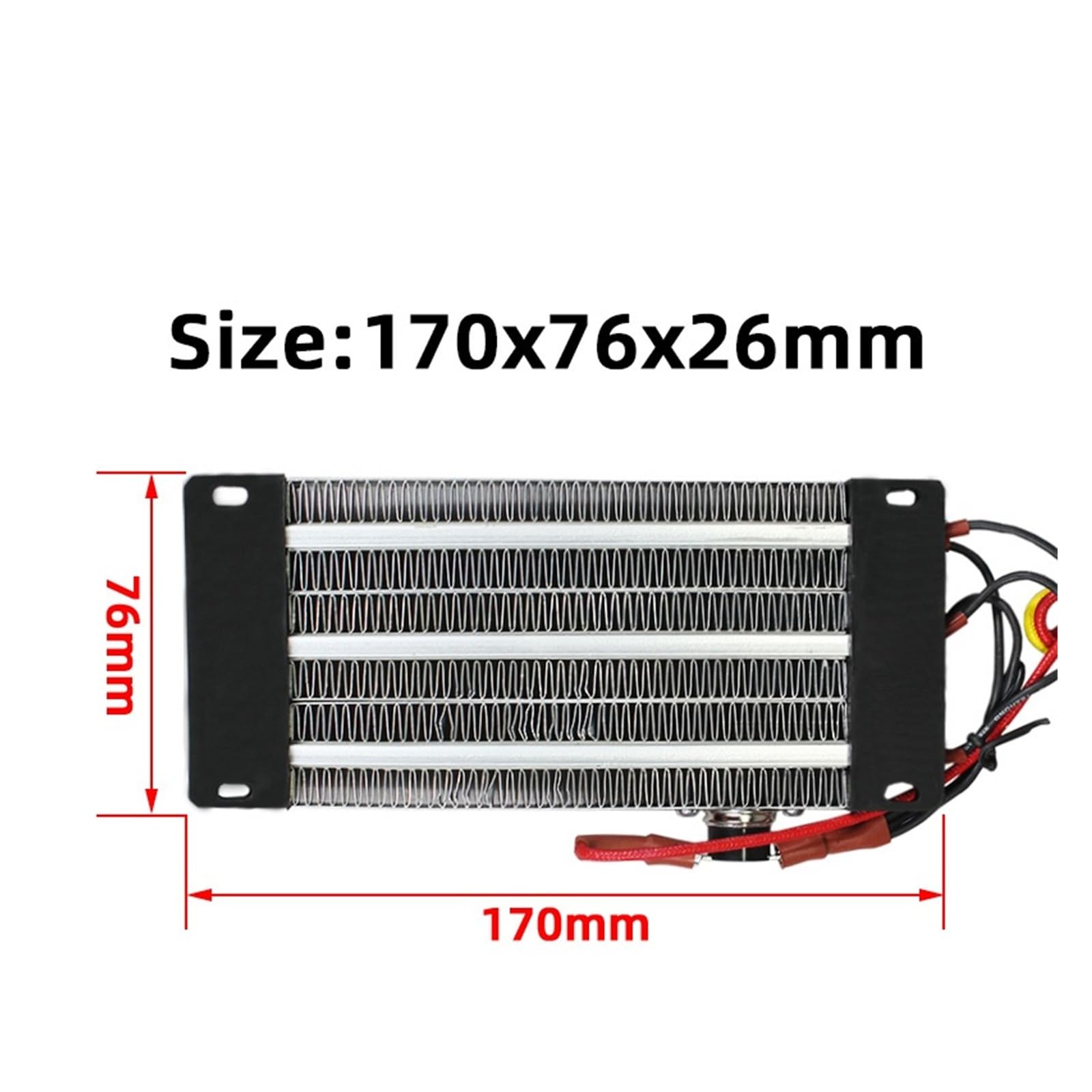 Calentador De Aire Cerámico PTC, 220 V, 1000 W CA/CC, Aislado, Elemento Calefactor 126A3, 170 X 76 Mm