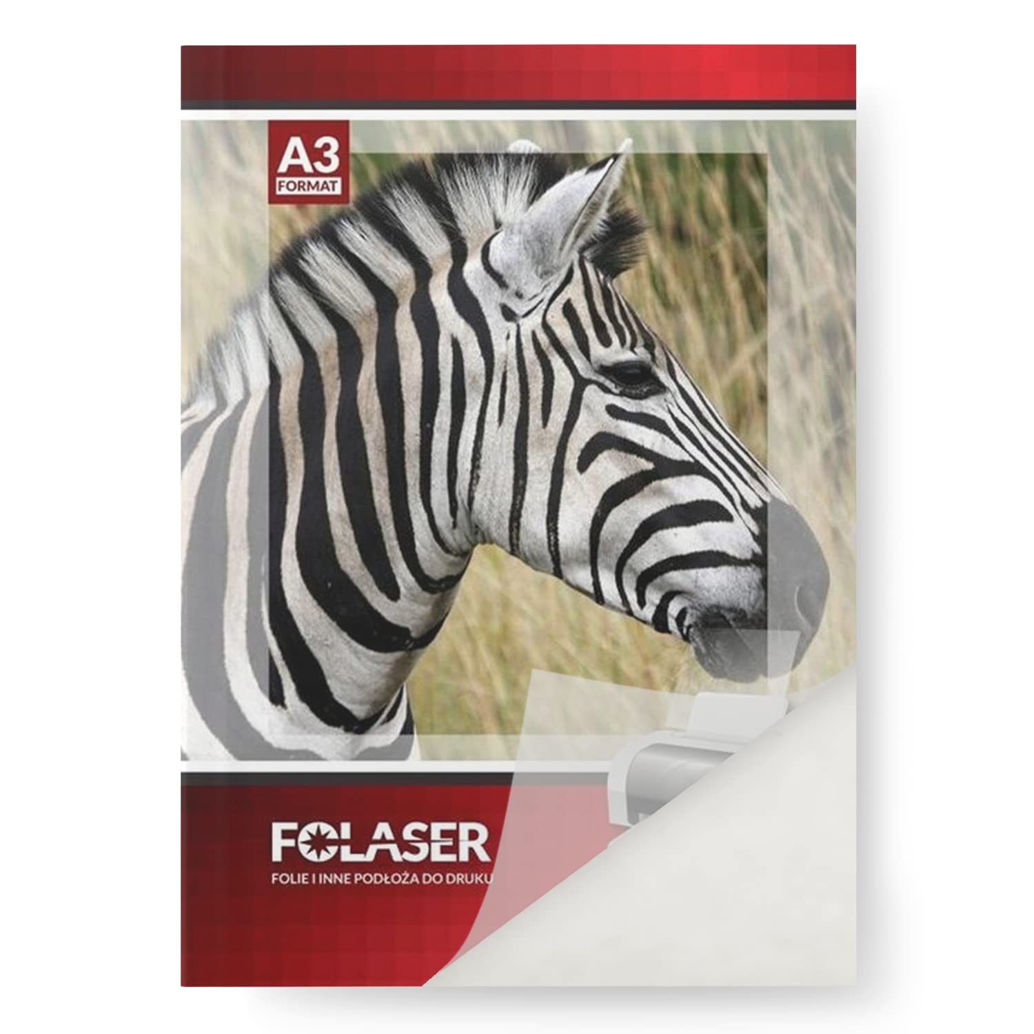 Folaser Film Autocollant Transparent A3 420x297mm Mat Pour Imprimante Laser Papier Polyester
