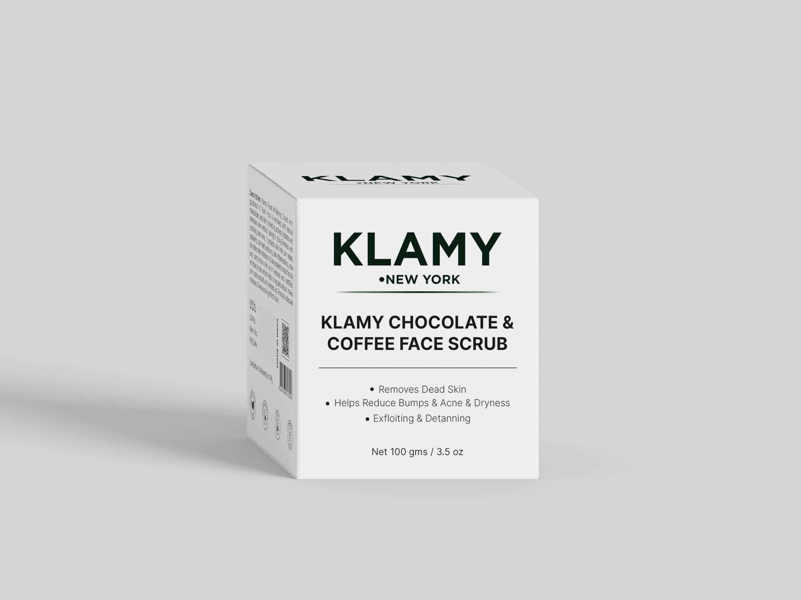 KLAMY NEWYORK Klamy Chocolate & Coffee Face Scrub 100gm