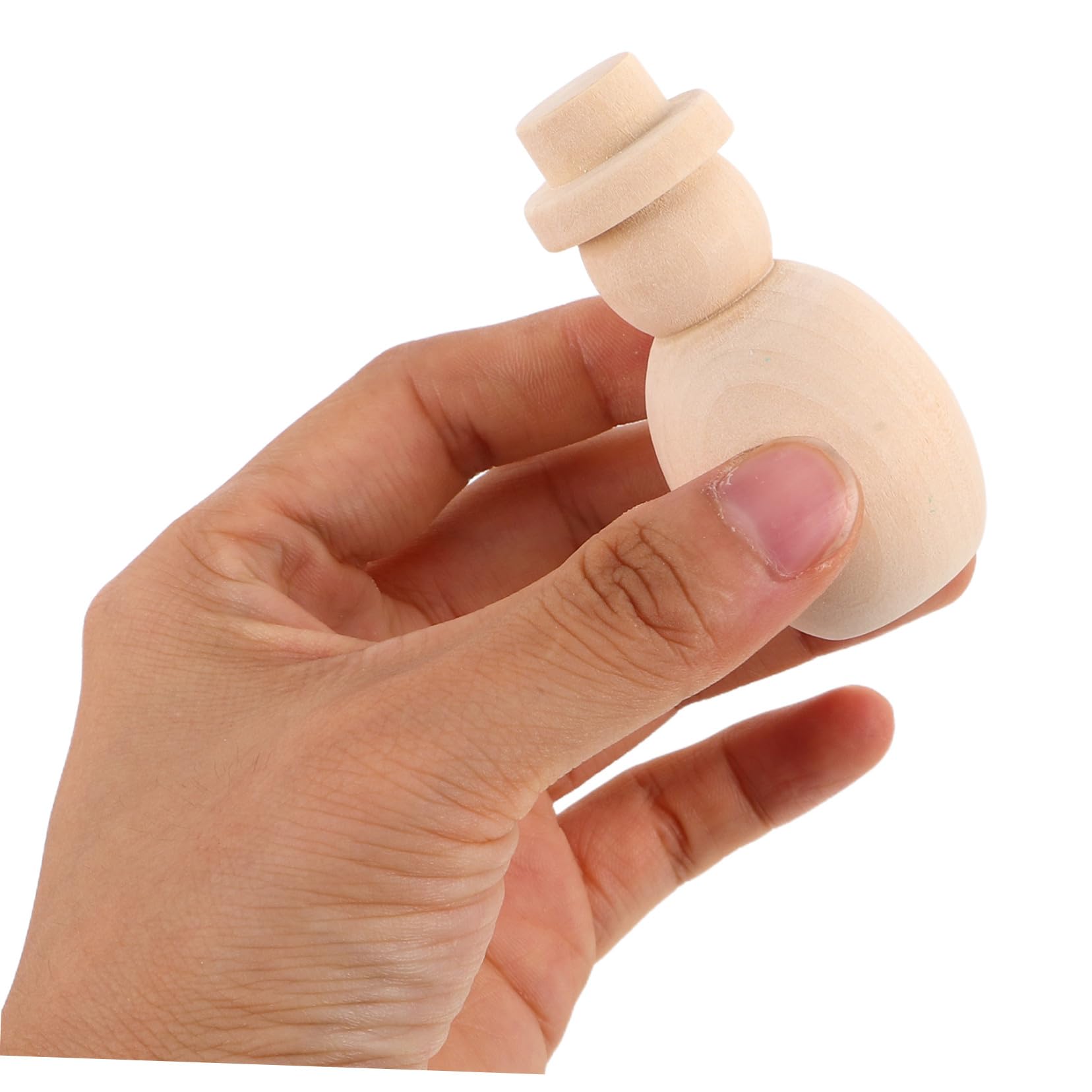 ORFOFE 20 Piezas Muñecas de Madera Inacabadas para Manualidades DIY Figuras Pequeñas para Pintar Decoración Hogar Aula Creatividad