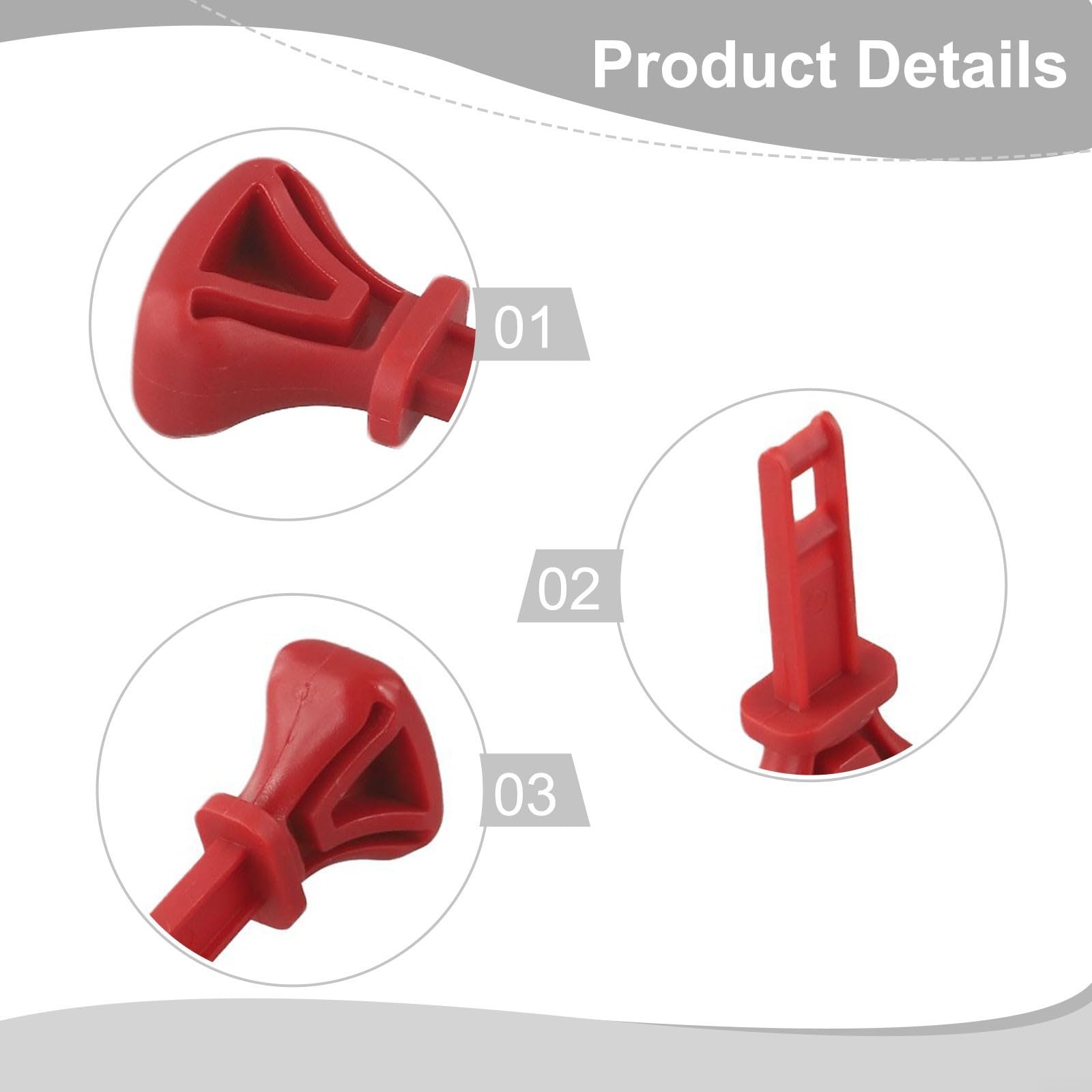 Lot de 5 clés d'allumage rouges durables pour souffleuse à neige 430-386 951-10630 731-05632 751-10630 117-7728 Modèles d'hiver