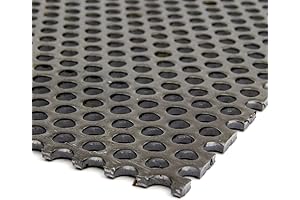 OnlineMetals Perforated Carbon Steel Sheet for Enhanced Ventilation, Drainage, and Filtration