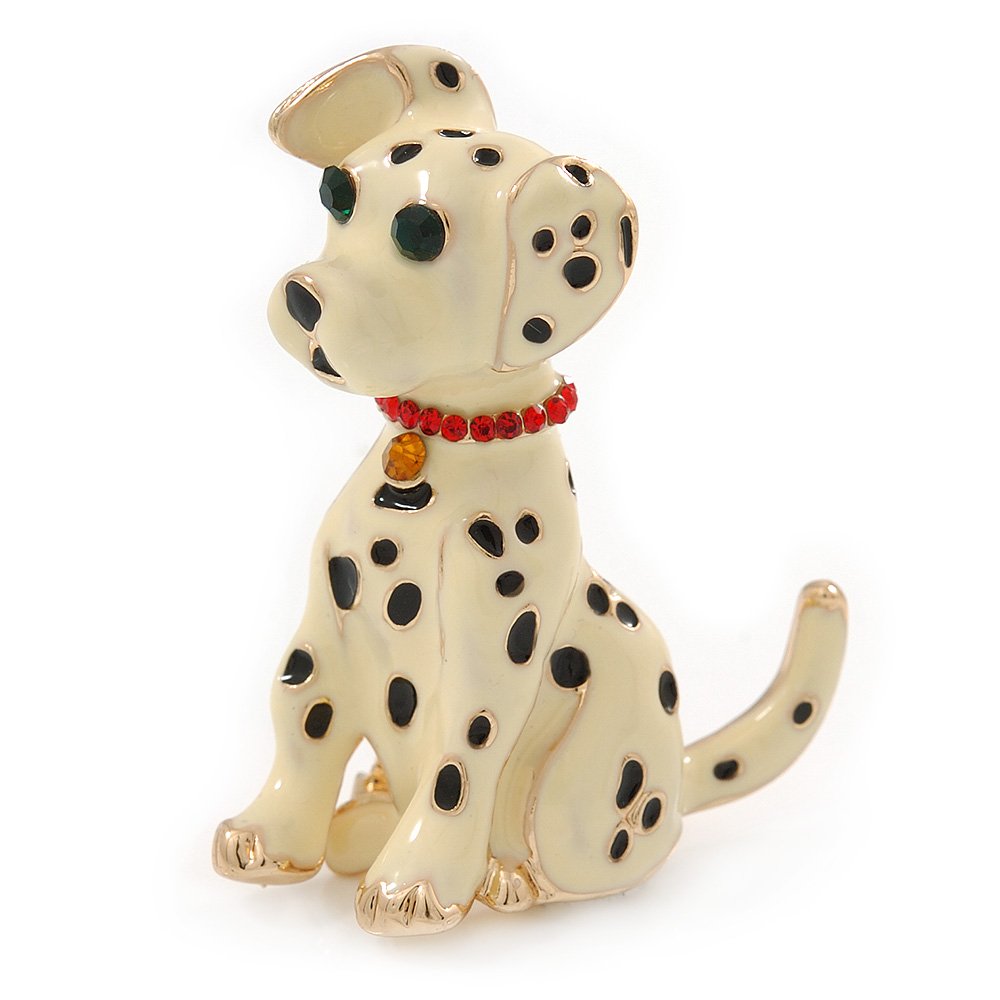 Avalaya Dalmatian Dog Costume Brooch