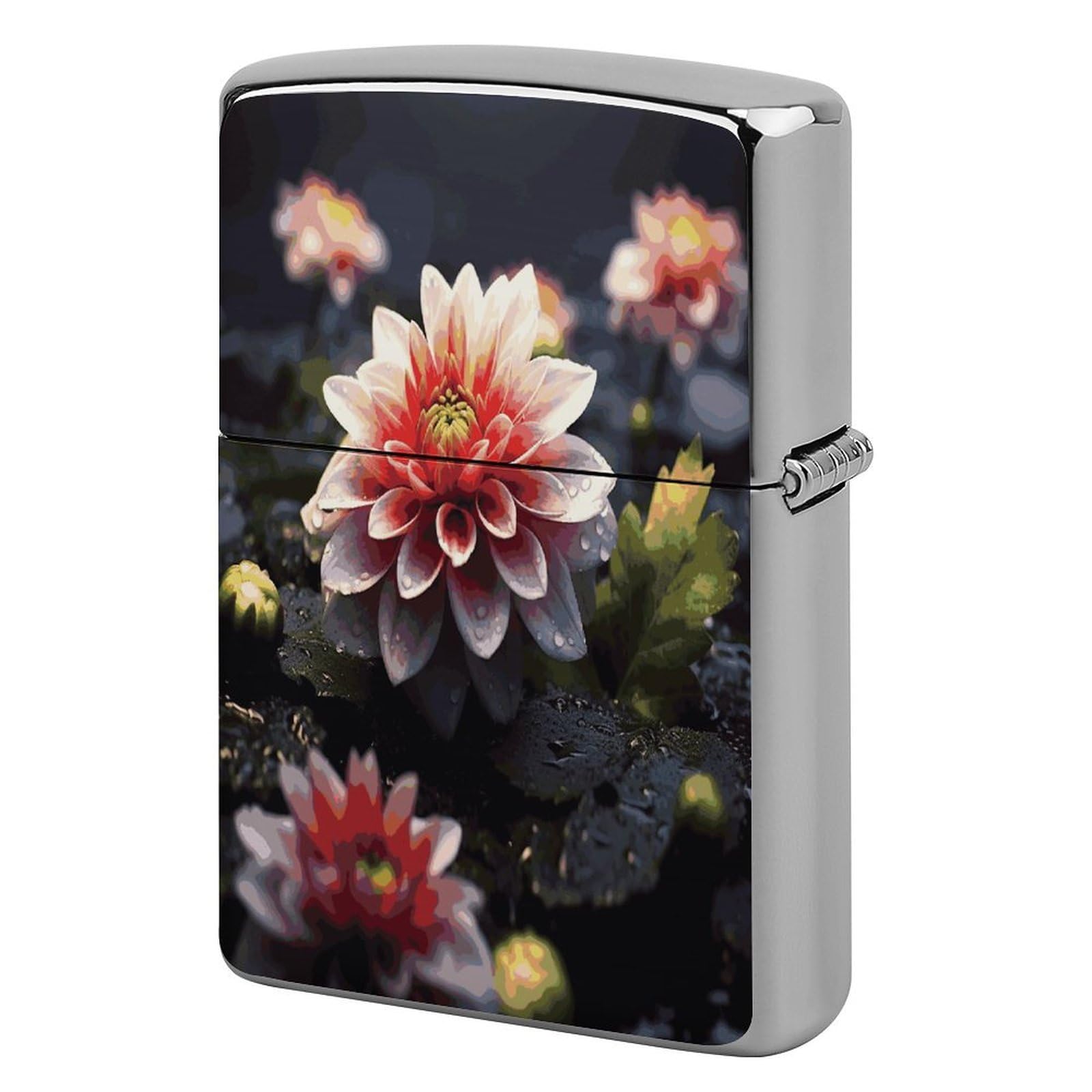Fodpand Style Flower1 Metal Lighter Case Cover Lighter Sleeve