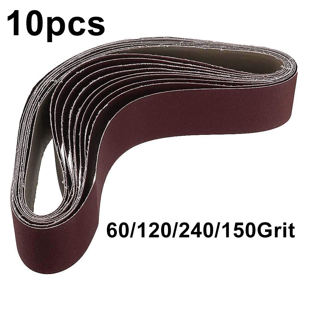 10 sztuk 40x680mm taśma szlifierska 60-240 Grit taśma ścierna taśma szlifierska szlifierka do papieru ściernego szlifierka metalowa podkładka do polerowania drewna szlifowanie do, h