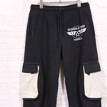 SETAGAYA BASE 世田谷ベース ミリタリーオーバーパンツ ブラック S Amazon.co.jp: 世田谷ベース サムホール スウェット パンツ 所