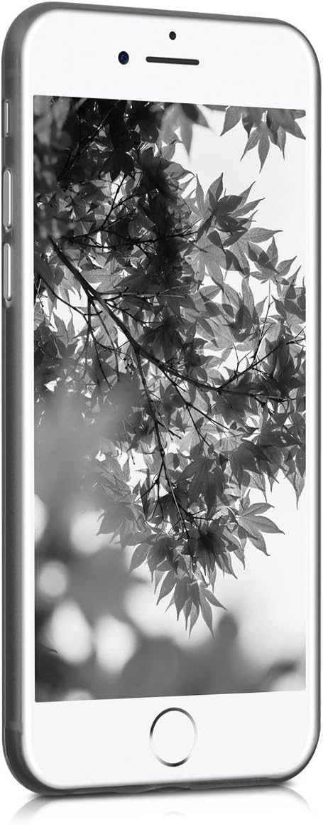 kwmobile Case Compatible with Apple iPhone SE (2022) / iPhone SE (2020) / iPhone 8 / iPhone 7 - Ultra Slim Protective Mobile Cell Phone Cover - Black