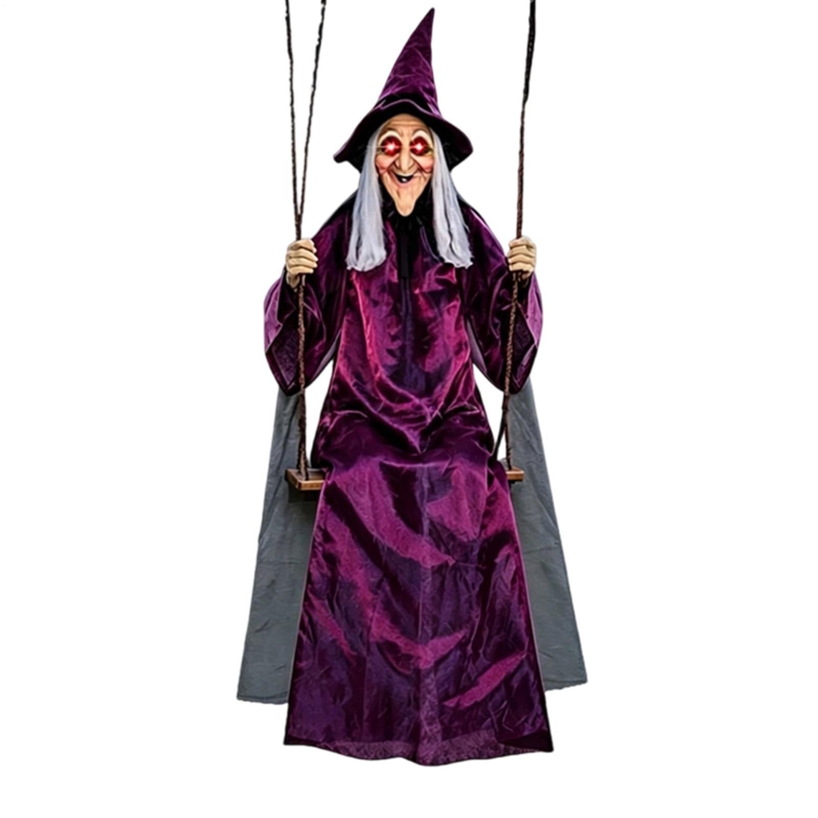 Swinging Witch - Strega su un'altalena, a grandezza naturale all'aperto