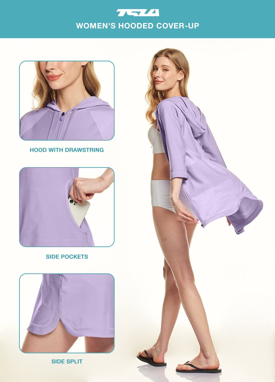 Yaz açık güneş koruma Hoodie uzun kollu hafif kuru hızlı Anti-UV nefes ceket kad