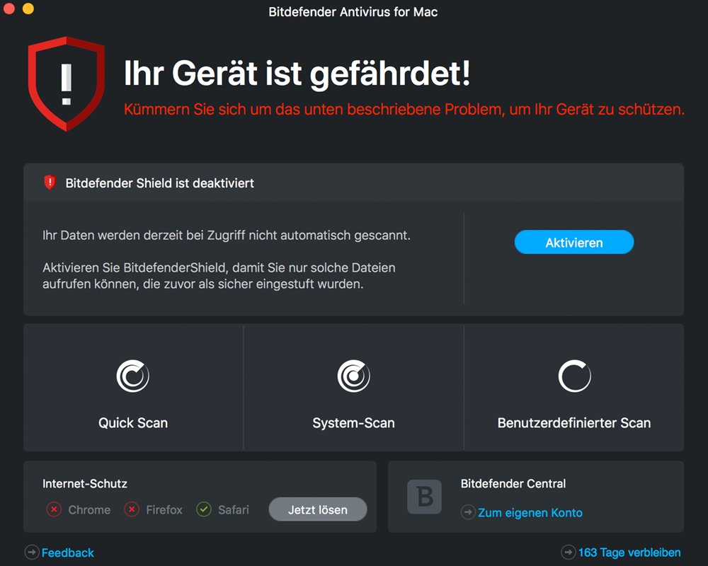 Bitdefender Antivirus for Mac 2024 - 1 Geräte | 3 Jahre Abonnement | Mac Aktivierungscode per Post
