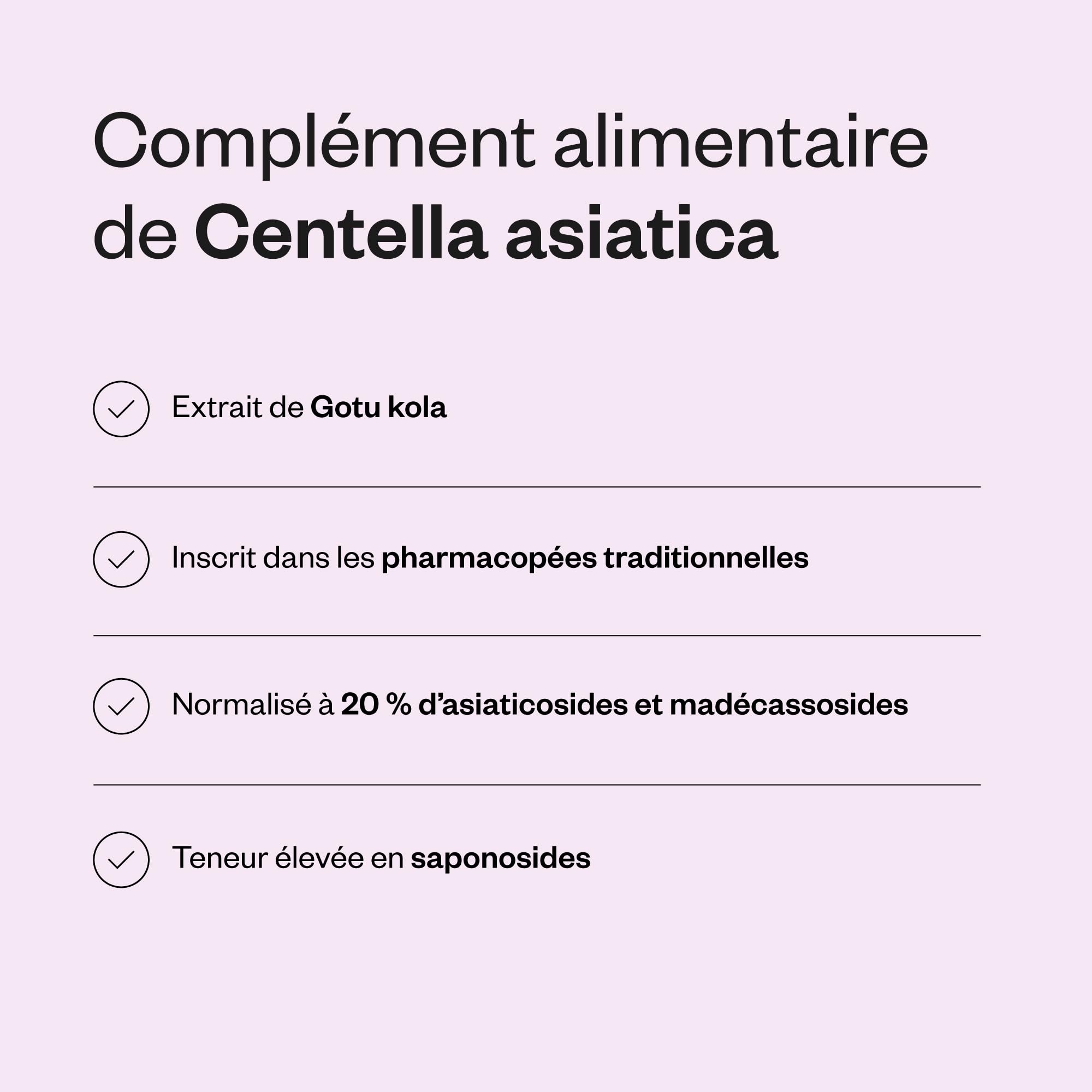 Centella Asiatica - L’Herbe du Tigre - Soutient le Bien-Être Mental et Réduit le Stress - Contribue au Bon Fonctionnement du Système Immunitaire - Vegan - Sans Gluten - Supersmart