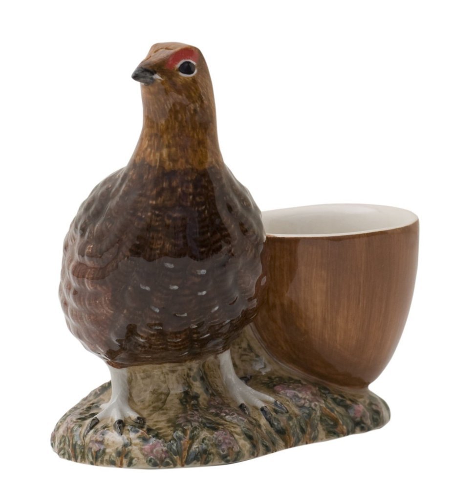 Quail Ceramics Coquetier avec coquetier Rouge