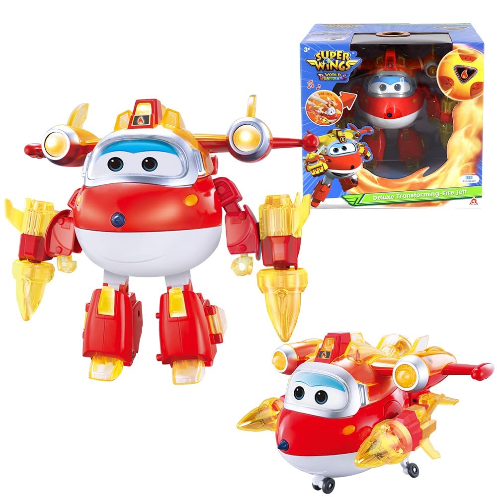Super Wings Jett Deluxe Transforming, 2 tryby Robot