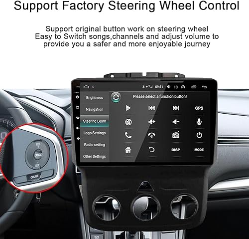 Miniatura 7 de Para Ram Radio 2011-2017 1500 2500 3500 Estéreo de coche 9 pulgadas IPS Pantalla táctil incorporada Apple CarPlay Andriod Auto GPS Navegación