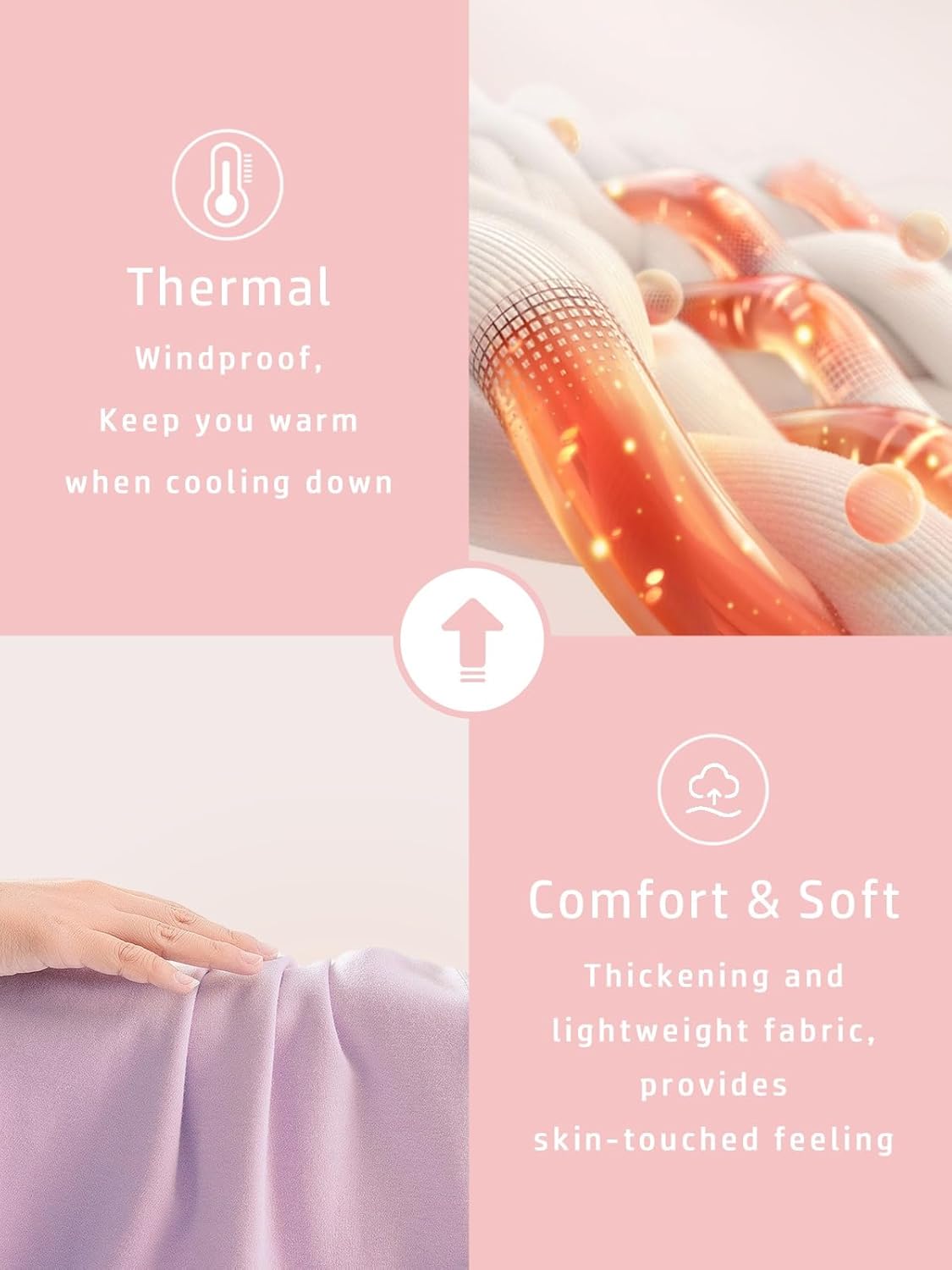 ACEGOLFS Women's Golf Sweatshirts Casual Long Sleeve Zipper Pullover Sweaters Loose Ruffle Mock Neck Printed Workout Tops - Image 6