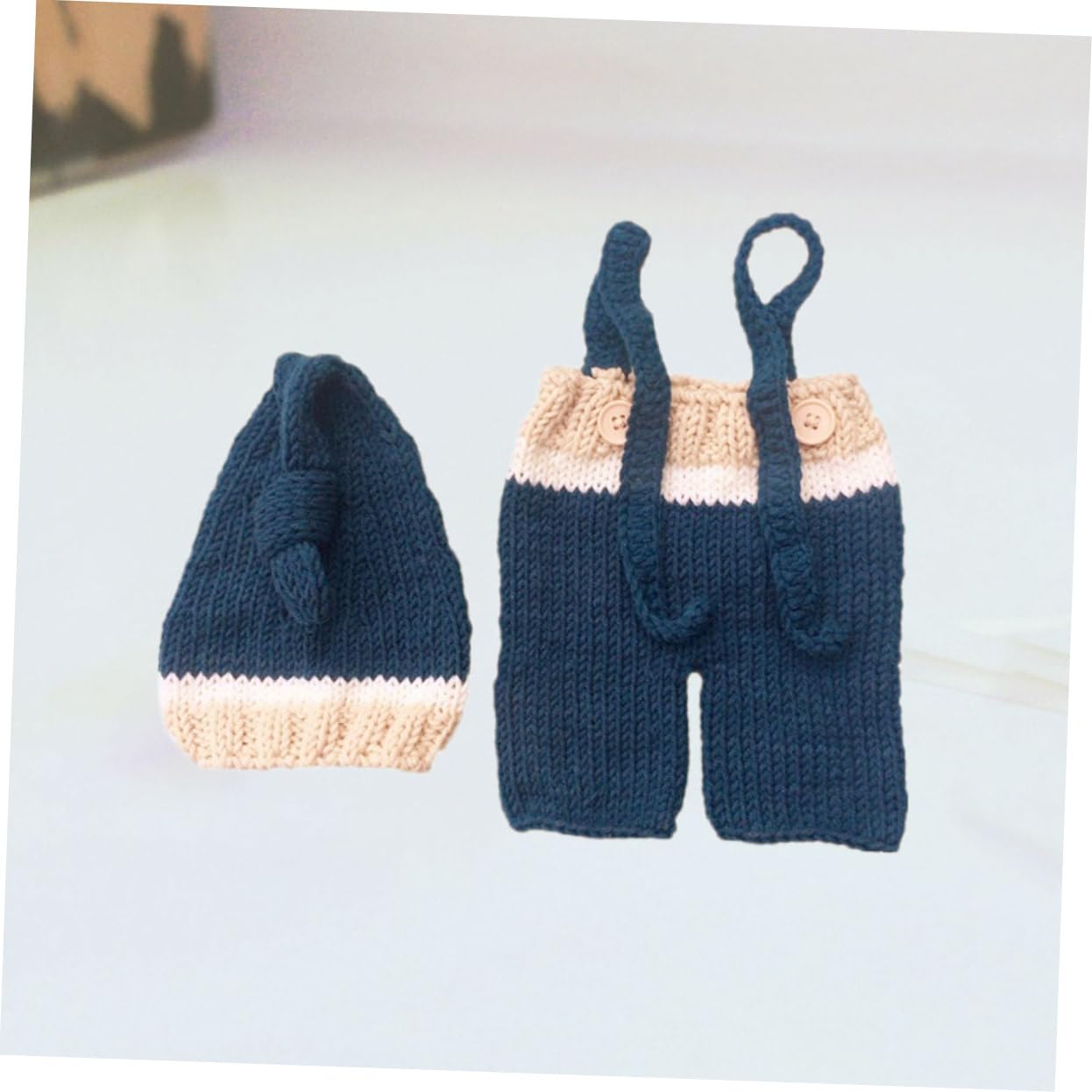 DOITOOL 3 Piezas De Accesorios para Fotos De Bebés Recién Nacidos Vestido De Punto Ropa para Bebés De 0 A 3 Meses.