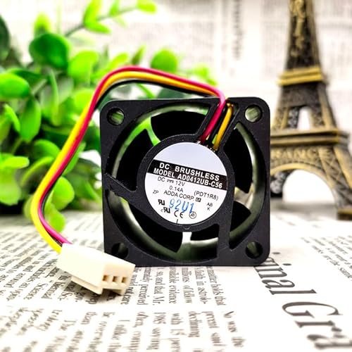 AD0412UB-C56 40mm Fan，8500RPM，3-Wire FG，for Server/PLC/Industrial Equipment Cooling