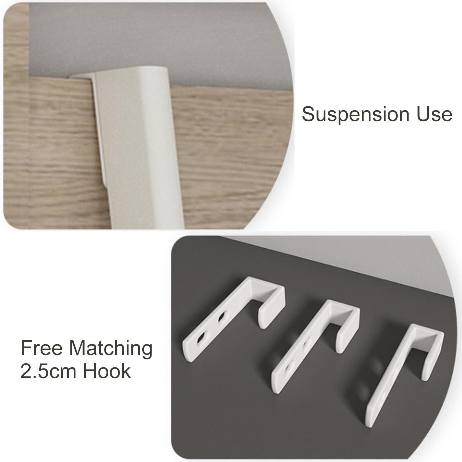 Anlegeleiter 4 Sprossen Metall Hochbettleiter Weiß Hochbett Leiter Zum Einhängen Ladder für Etagenbett(130cm/51in)