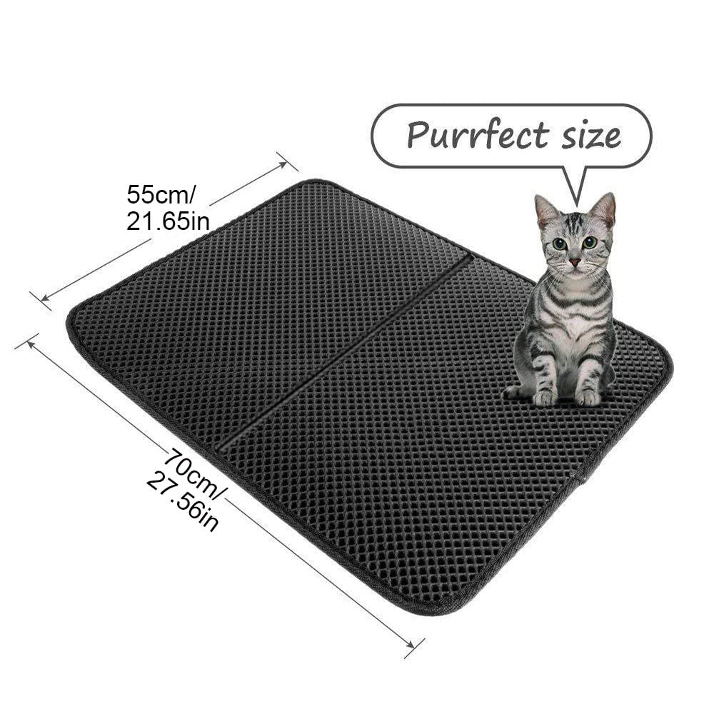 Tappetino Lettiera Gatto Impermeabile 75x55 Cm - Antiscivolo, Facile Da Pulire - Foto 2