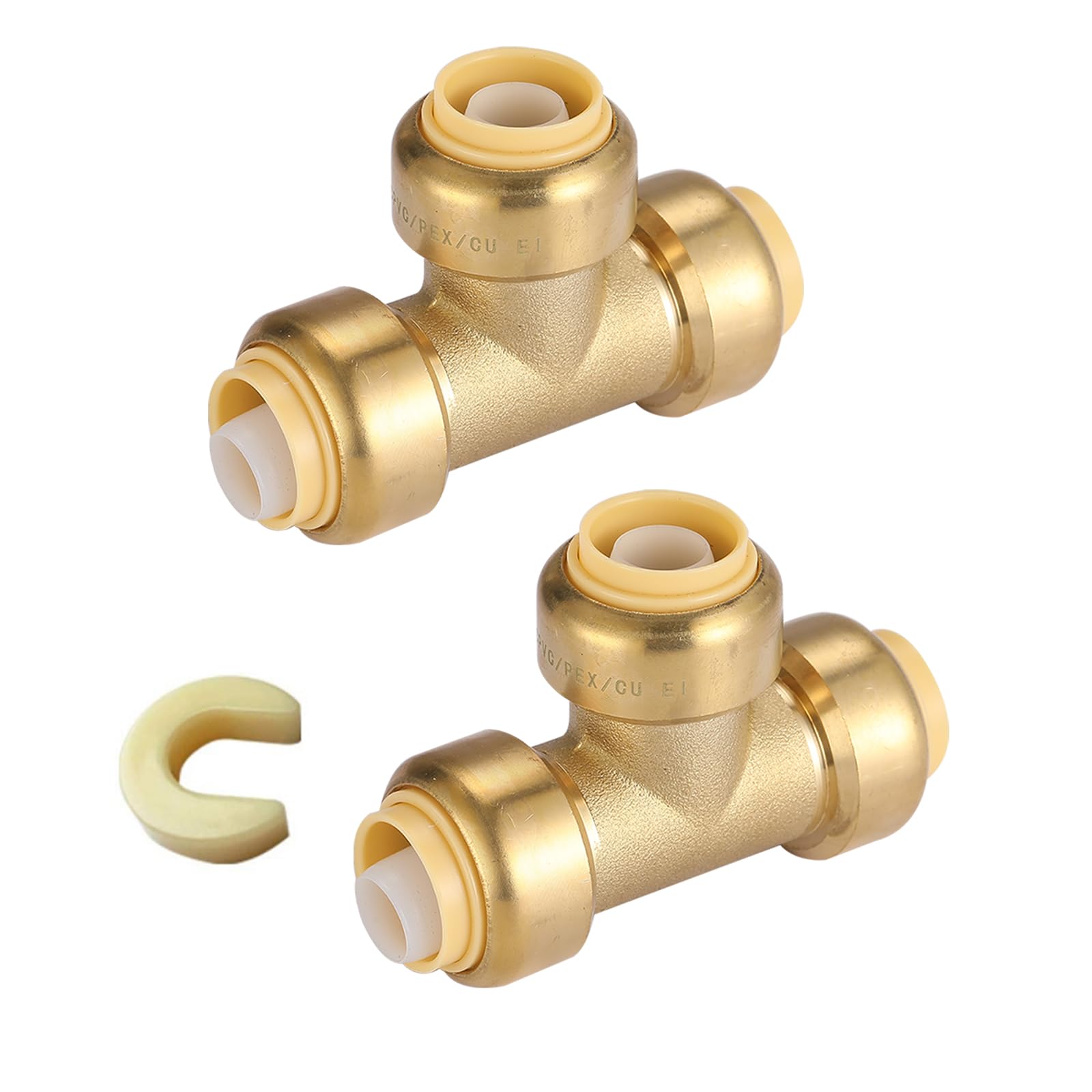 GUOFIS 1/2" Push-Fit Coupling Fittings - 10 Pack -28