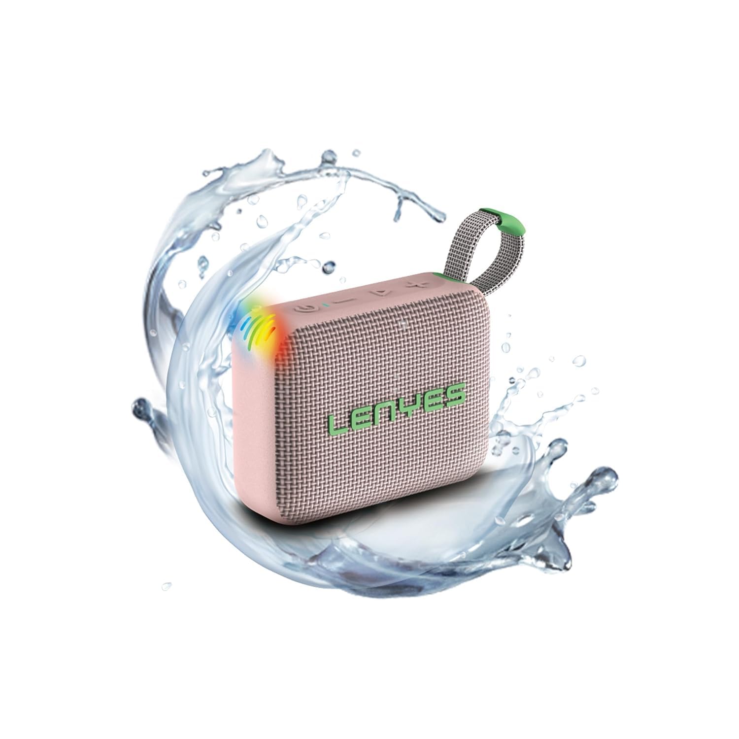 Lenyes S216 6W Bluetooth Speaker with 1000mAh Battery, Deep Bass, TWS Function, TF Card Support, Bluetooth v5.0, Portable Wireless Speaker with Strap, 5H Playtime – Compact and Lightweight (Pink)-image-30