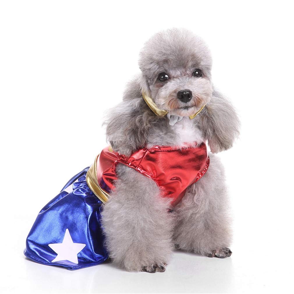 Ulalaza Halloween Pet Dog Costumes Policeman Prison Suit Clown Style Puppy Clothes Pet Supplies
