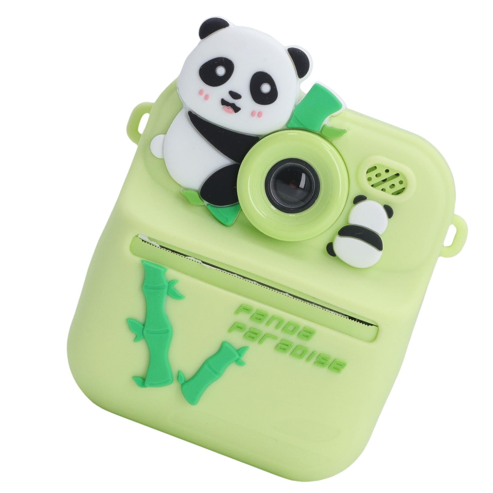 Instant Print Camera, Dual Lens 48MP 2.4 Inch Display 16x Digital Zoom 1080P HD Video With Stickers Filters Music Cute Design for Enthusiasts (Green Panda)-picture-20