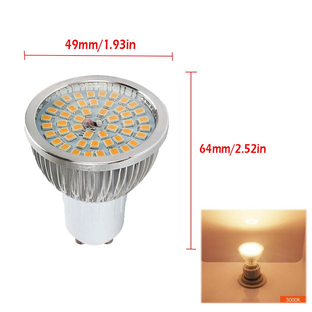 20 STÜCK 5W GU10 Scheinwerfer LED Glühlampe Birne warmweiß 3000k 500LM GU10 led Spotlight AC85-265V Nicht dimmbar