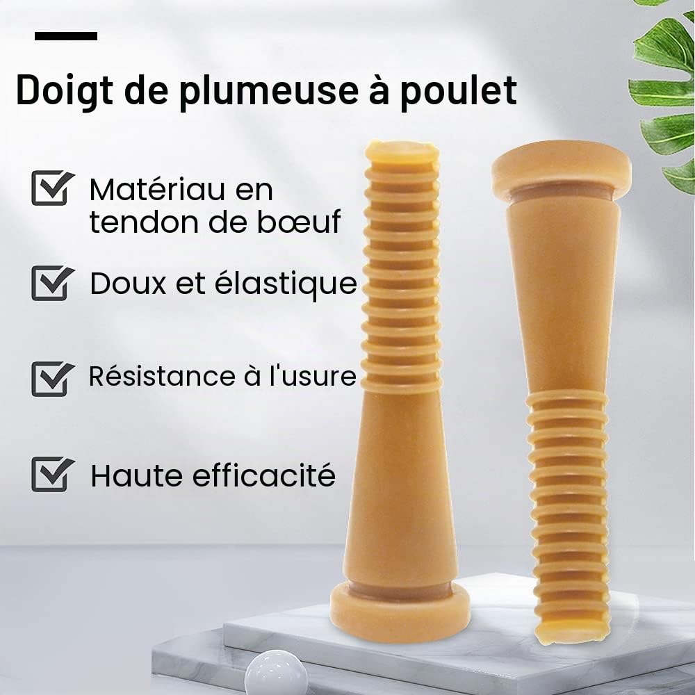 50 pcs Doigt Plumeuse Volaille Poulet caoutchouc volaille plumer les doigts bâton d'enlèvement de plumes de cheveux de remplacement pour poulet / canards / poulet / pigeon de bonne qualité