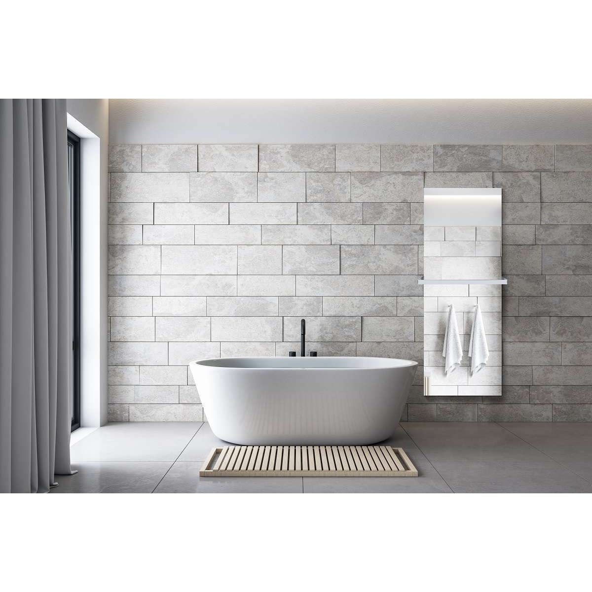 Decowatt Ceanothe Barre sèche-serviette 45 cm Fabriqué en France