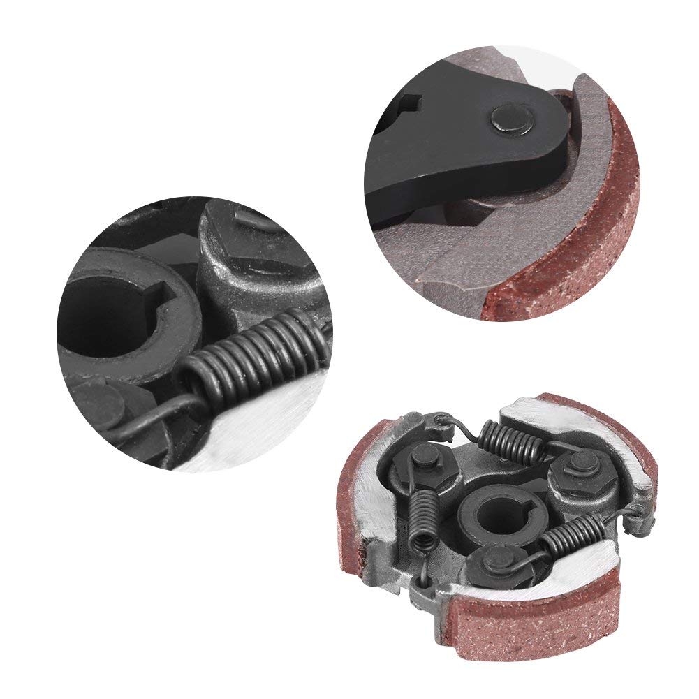 EBTOOLS pour lanceur pocket bike pour clutch Patin d'embrayage avec 3 ressorts,Patin d'embrayage de moto avec 3 ressorts pour 2 courses Mini Pocket Dirt Bike VTT