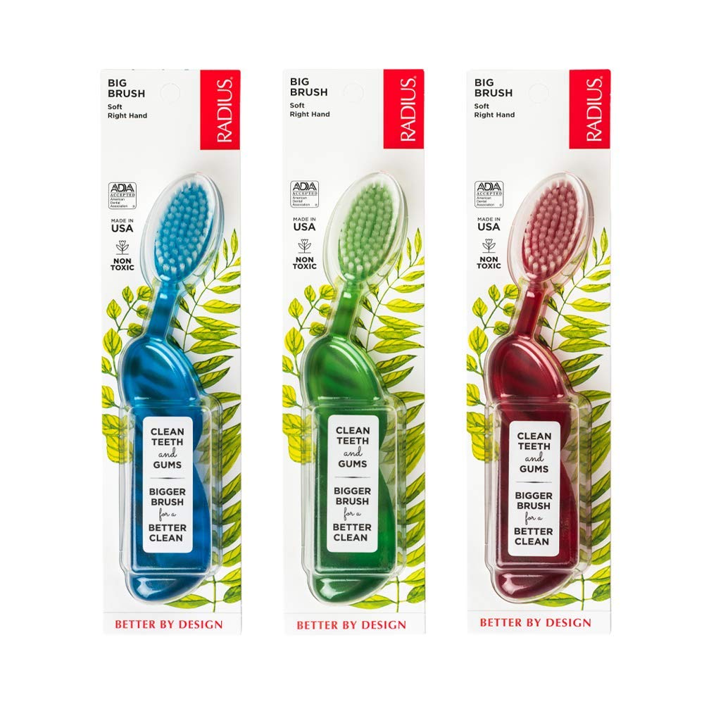 Buy Radius Toothbrushes Original Toothbrush, Right Handed (Case of 6