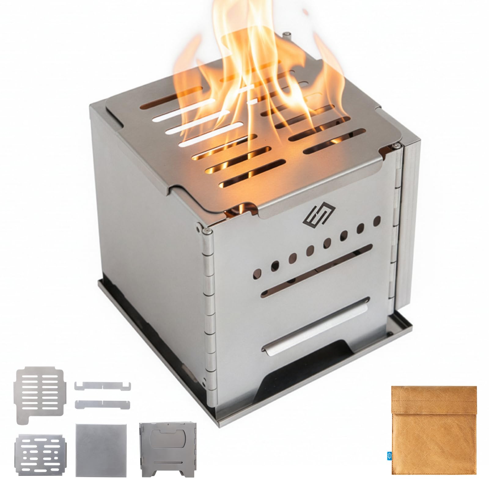 Amazon | COOK'N'ESCAPE 二次燃焼 焚き火台 ソロ ウッドストーブ