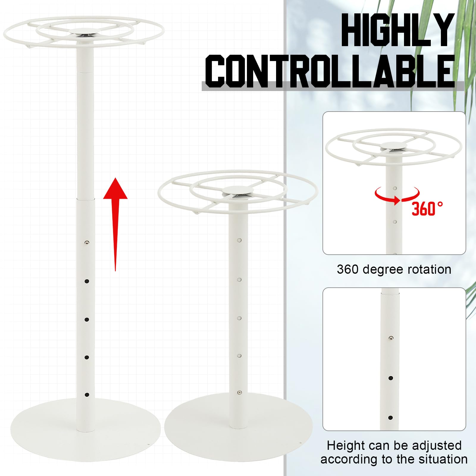 Shimeyao Medal Hanger Display Medal Display Rotatable Medal Holder Rotating Metals Display Rack Adjustable Award Holder Stand for Basketball Running Sports Race, Hold Over 30 Medals