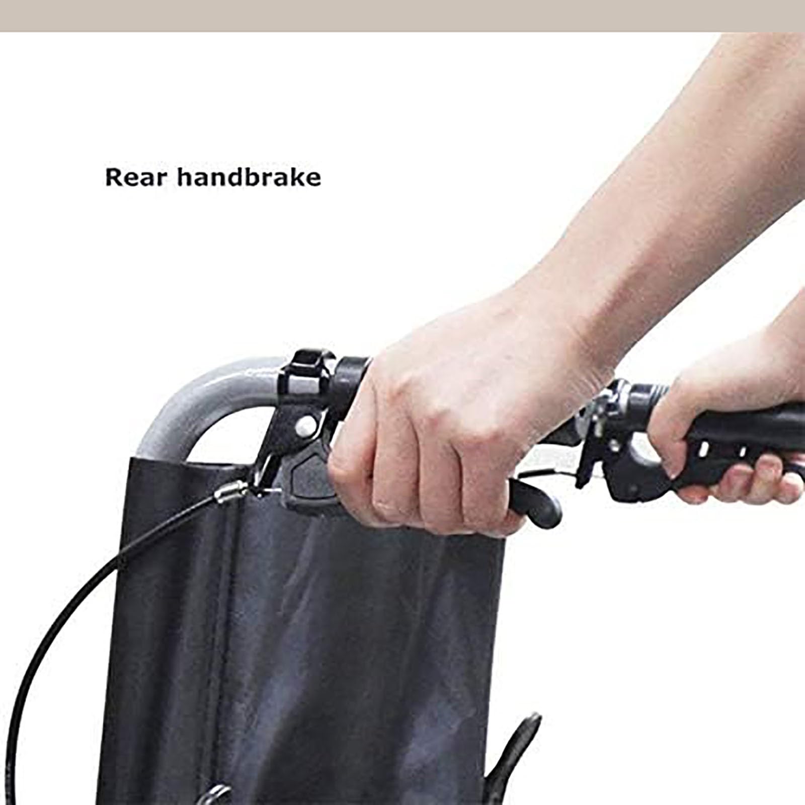 Silla de Ruedas Ligera y Plegable, Reclinable en 6 Posiciones Ajustables, Confortable Respaldo Abatible, Brazo y Pata de Elevación, Doble Freno de Mano de Acero Alto Carbono