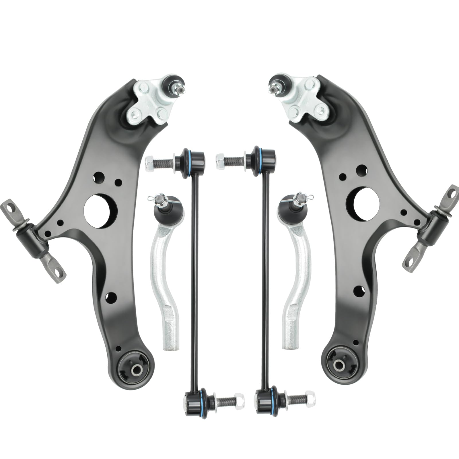 Photo 1 of ***Missing rod ends*** 6Pcs Front Lower Control Arm Kit Fit for Toyota Sienna 2011-2020
